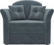 Миниатюра изображения товара Кресло-кровать Mebel-Ars Малютка №2 (велюр серо-синий HB-178 26)