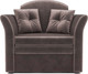Миниатюра изображения товара Кресло-кровать Mebel-Ars Малютка №2 (бархат серо-шоколадный Star Velvet 60 Cofee)