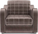 Миниатюра изображения товара Кресло-кровать Mebel-Ars Барон №4 (бархат серо-шоколадный Star Velvet 60 Coffee)
