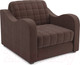 Миниатюра изображения товара Кресло-кровать Mebel-Ars Барон №4 (велюр молочный шоколад НВ-178 13)