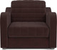 Миниатюра изображения товара Кресло-кровать Mebel-Ars Барон №4 (велюр шоколад HB-178 16)