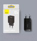 Миниатюра изображения товара Адаптер питания сетевой Baseus Compact Charger 2U 10.5W EU / CCXJ010201 (черный)