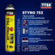 Миниатюра изображения товара Клей Tytan Professional O2 Styro 753 для наружной теплоизоляции (750мл)