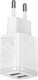 Миниатюра изображения товара Адаптер питания сетевой Baseus Compact Charger 2U 10.5W EU / CCXJ010202 (белый)