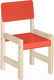 Миниатюра изображения товара Стул детский Элегия Регулируемый (красный/лак)