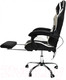 Миниатюра изображения товара Кресло геймерское Calviano Avanti Ultimato с подножкой (черный/белый/черный)