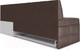 Миниатюра изображения товара Уголок кухонный мягкий Mebel-Ars Атлантис правый 190x84x120 (серо-шоколадный Star Velvet 60 Cofee)