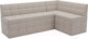 Миниатюра изображения товара Уголок кухонный мягкий Mebel-Ars Атлантис правый 190x84x120 (бежевый Star Velvet 6 Light Beige)