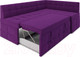 Миниатюра изображения товара Уголок кухонный мягкий Mebel-Ars Атлантис правый 190x84x120 (фиолетовый)