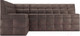 Миниатюра изображения товара Уголок кухонный мягкий Mebel-Ars Атлантис левый 190x84x120 (серо-шоколадный Star Velvet 60 Cofee)