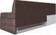 Миниатюра изображения товара Уголок кухонный мягкий Mebel-Ars Атлантис левый 190x84x120 (серо-шоколадный Star Velvet 60 Cofee)