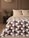 Миниатюра изображения товара Плед TexRepublic Absolute Flannel Мозаика-соты 150x200 / 44105 (серый/бежевый)