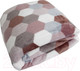 Миниатюра изображения товара Плед TexRepublic Absolute Flannel Мозаика-соты 200x220 / 44106 (серый/бежевый)
