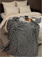Миниатюра изображения товара Плед TexRepublic Absolute Flannel Гусиная лапка 200x220 / 44108 (черный/белый)