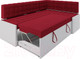 Миниатюра изображения товара Уголок кухонный мягкий Mebel-Ars Ганновер правый 178x82x103 (кордрой красный)