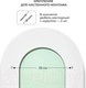 Миниатюра изображения товара Зеркало Emze Color Oval 45x90 / COLOR.45.90.KRD (красное дерево)