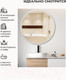 Миниатюра изображения товара Зеркало Emze Color Round D80 / COLOR.80.80.BEL (белый)
