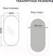 Миниатюра изображения товара Зеркало Emze Loft Oval 50x100 / LOFT.50.100.DUB (дуб)