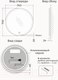 Миниатюра изображения товара Зеркало Emze Led Front D70 / LED.70.70.FRONT.4K (c фронтальной подсветкой)