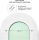 Миниатюра изображения товара Зеркало Emze Color Oval 45x90 / COLOR.45.90.BEL (белый)
