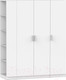 Миниатюра изображения товара Шкаф Интермебель Марсель-23 / МР 01-23 (белый премиум)