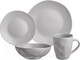 Миниатюра изображения товара Набор столовой посуды Bronco Shadow / 577-184 (16пр, светло-серый)