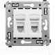 Миниатюра изображения товара Розетка DKC Avanti RJ-12 / 4400314 (белое облако)