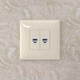 Миниатюра изображения товара Розетка DKC Avanti RJ-45 / 4405664 (ванильная дымка)