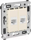 Миниатюра изображения товара Розетка DKC Avanti RJ-45 / 4405664 (ванильная дымка)