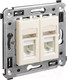 Миниатюра изображения товара Розетка DKC Avanti RJ-45 / 4405294 (ванильная дымка)
