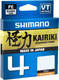 Миниатюра изображения товара Леска плетеная Shimano Kairiki 4 0.28мм / LDM54TE4028015H (150м, оранжевый)