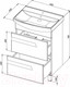 Миниатюра изображения товара Тумба под умывальник АВН Ливорно 60 / 33.06