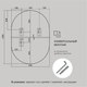 Миниатюра изображения товара Зеркало Алмаз-Люкс Д-052 (100x40см)