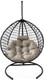 Миниатюра изображения товара Кресло подвесное Craftmebelby Кокон Капля Премиум (бежевый/графит)
