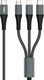 Миниатюра изображения товара Кабель TFN 3в1 Type-C TFN-C-3IN1-USBC-GR (1.2м, серый)