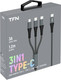 Миниатюра изображения товара Кабель TFN 3в1 Type-C TFN-C-3IN1-USBC-GR (1.2м, серый)
