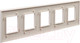 Миниатюра изображения товара Рамка для выключателей и розеток DKC Avanti / 4405900 (ванильная дымка)