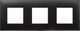 Миниатюра изображения товара Рамка для выключателей и розеток DKC Avanti / 4412906 (черный матовый)