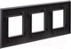 Миниатюра изображения товара Рамка для выключателей и розеток DKC Avanti / 4412906 (черный матовый)