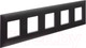 Миниатюра изображения товара Рамка для выключателей и розеток DKC Avanti / 4412900 (черный матовый)