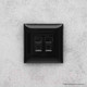 Миниатюра изображения товара Розетка DKC Avanti RJ-12 / 4402314 (черный квадрат)