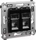 Миниатюра изображения товара Розетка DKC Avanti RJ-45 / 4402464 (черный квадрат)