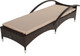 Миниатюра изображения товара Шезлонг Garden Story Мальта-2 / M002-2023 (ротанг искусственный коричневый/бежевый)
