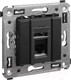Миниатюра изображения товара Розетка DKC Avanti RJ-12 / 4412313 (черный матовый)