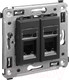 Миниатюра изображения товара Розетка DKC Avanti RJ-12 / 4412314 (черный матовый)