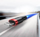 Миниатюра изображения товара Кабель Baseus Cafule USB For Lightning / CALKLF-C19 (2м, черный/красный)