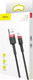 Миниатюра изображения товара Кабель Baseus Cafule USB For Lightning / CALKLF-C19 (2м, черный/красный)