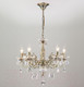 Миниатюра изображения товара Люстра Евросвет Elisha 3281/5 (античная бронза/прозрачный хрусталь)