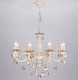 Миниатюра изображения товара Люстра Евросвет Elisha 3281/8 (бело-золотой/тонированный хрусталь)
