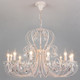 Миниатюра изображения товара Люстра Евросвет Alda 3305/12 (бело-золотой/прозрачный хрусталь)
